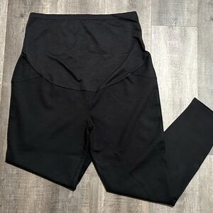 💞 New Women’s XL (16-18) Black Maternity Full Panel Leggings
